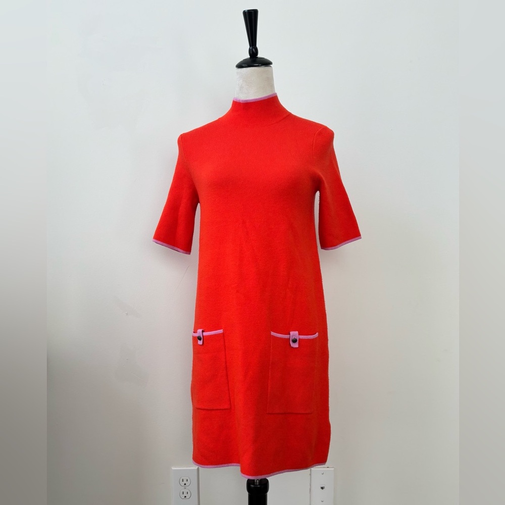 The Annalise Mock-Neck Mini Dress by Maeve